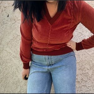Velvet dream vintage rust pull over